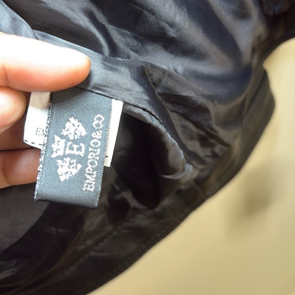 Emporio & Co. Black Faux Leather Moto Jacket – NWT – Size M - Picture 8 of 13